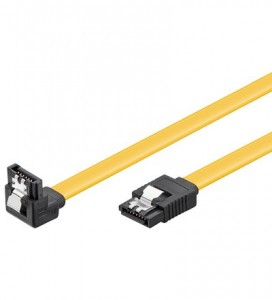 HDD S-ATA Kabel 1.5GBs / 3GBs / 6GBs S-ATA L-Type > L-Type 90�, CAK SATA 600-100 90� down CLIP 1mPL