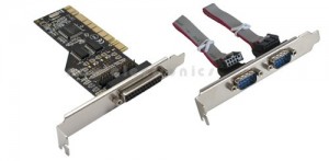 Schnittstellenkarte, InLine�, 2x 9pol seriell + 1x 25pol parallel LPT, PCI