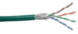 Patchkabel Cat.5e, InLine�, gr�n, S-FTP, AWG26, PVC, 100m