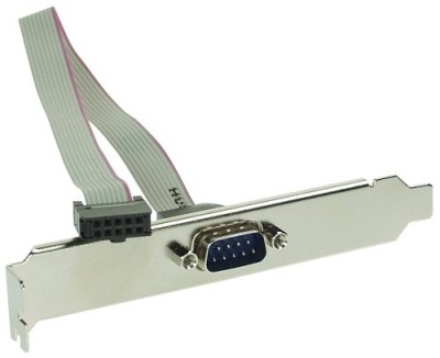 Serielles Slotblech, InLine&reg;, 9-pol Stecker an 10-pin Buchsenleiste