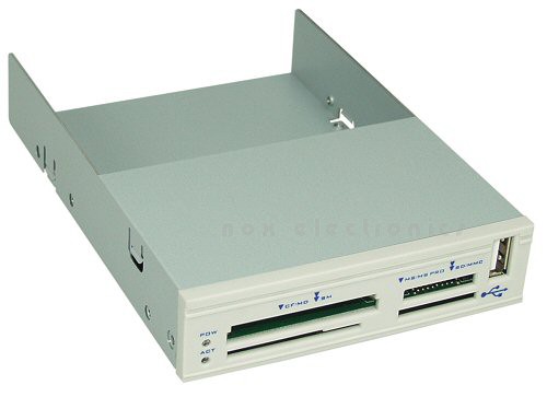Card Reader, InLine&reg;, USB 2.0, all in 1, f&uuml;r 3,5`, mit 3 Blenden