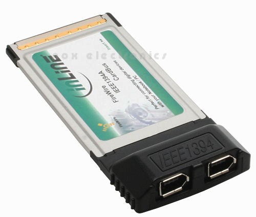 PCMCIA FireWire Cardbus Karte, InLine&reg;, mit 2 Ports