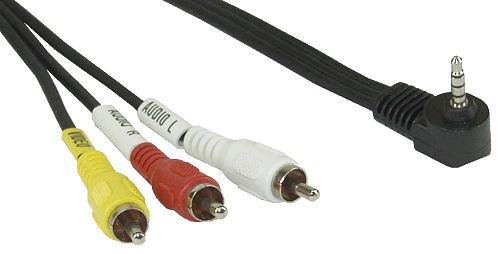 Audio/Video Kabel, InLine&reg;, 3,5mm 4pin Stecker auf 3x Cinch f&uuml;r Digitalkamcorder, 1,5m